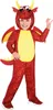 Amscan Kinderkostüm Drache Junior, Polyester, rot/gelb, Produktbild-Vorschau 1