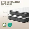 DEWINNER Matelas 120x190 cm Ressorts Ensaches, épaisseur de Voir les images du produit 5