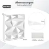 COSTWAY 50 pièces 3D panneaux muraux diamant 30x30cm, Voir les images du produit 3