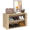 vidaXL Étagère à chaussures Chêne Sonoma 75x35x45 cm Voir les images du produit 4