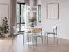 CALICOSY - Lot de 2 chaises en tissu avec pieds en métal Voir les images du produit 9