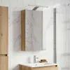 vidaXL Armadietto a specchio da bagno in rovere lavorato a Anteprima dell’immagine prodotto 2