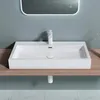 doporro Lavabo da Appoggio Rettangolare, Lavabo Bagno Anteprima dell’immagine prodotto 4