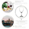 Collage of images showing wine glasses, cheese and wine, and a city skyline. Anteprima dell’immagine prodotto