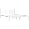 vidaXL Cadre de lit avec tête de lit en métal blanc 180x200 Voir les images du produit 3