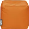 A single orange pouf is centered on a white background. Náhled obrázku produktu
