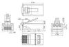 goobay RJ45 Stecker CAT 6A UTP ungeschirmt (Bulk) Produktbild-Vorschau 2