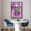 MuchoWow® MuchoWow® Gerahmtes Poster Fernsehen - Lila - Produktbild-Vorschau 5