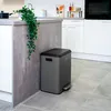 eluno Abfalleimer, Treteimer - 2 Fächern mit je 15 Liter Produktbild-Vorschau 2