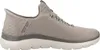 A side view of a gray Skechers Slip-Ins sneaker against a white background. Podgląd zdjęcia produktu