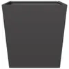 vidaXL Pflanzkübel Schwarz 50x50x50 cm Stahl Produktbild-Vorschau 4