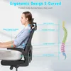 Kancelářská židle - Ergonomická kancelářská židle - Otočná Náhled obrázku produktu 3