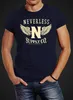 Herren T-Shirt Neverless Supply Adler Wings Slim Fit Produktbild-Vorschau 2