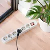 deleyCON 6-fach Steckdosenleiste Flachstecker Schalter 3,0m Produktbild-Vorschau 4