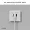 TAE-F Stecker auf RJ45 Stecker, VDSL Routerkabel, weiß, Produktbild-Vorschau 6