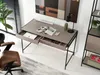 Breiter Schreibtisch DAMJAR - beige / schwarz Produktbild-Vorschau 2