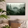 MuchoWow® - Leinwandbilder - Wald - Nebel - Bäume - Natur, Produktbild-Vorschau 2
