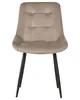 BELIANI Esszimmerstuhl 2er Set Taupe Samtstoff mit Produktbild-Vorschau 5