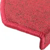 vidaXL 15 szt. mat schodowych Bordeaux czerwony 65 x 24 x 4 Podgląd zdjęcia produktu 7