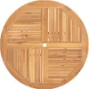 vidaXL Gartentisch Klappbar Ø 110x75 cm Massivholz Teak Produktbild-Vorschau 6