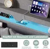 UnboxG Čalouněná postel 140x200 cm s USB a Type-C, Náhled obrázku produktu 4