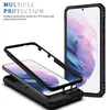 A disassembled phone case is shown with a phone inside, highlighting its protective layers. Produktbild-Vorschau