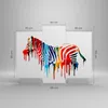 Bild auf Leinwand - Leinwandbild - Zebra Detail digital Produktbild-Vorschau 3