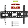 A black TV wall mount with accessories and levels. Anteprima dell’immagine prodotto