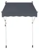 CLP Klemm-Markise Westerly,anthrazit 250x120 cm Produktbild-Vorschau 2