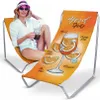 Metall Gartenliege „Aperol“ – klappbarer Strandliegestuhl Produktbild-Vorschau 1