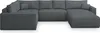 Masseno Ecksofa VELAMI L-S mit Schlaffunktion U-Form, Sofa Produktbild-Vorschau 11