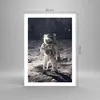 Poster - Poster ohne Rahmen - Mond Erde Astronaut - 50x70 Produktbild-Vorschau 4
