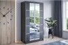 Easy4You N5 100 cm Schwarz Schiebetüren Kleiderschrank Produktbild-Vorschau 1