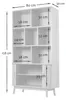 Bücherregal mit 2 Schiebetüren, H 158 cm – ERNEST Produktbild-Vorschau 6