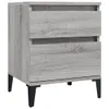 vidaXL Nachttische 2 Stk. Grau Sonoma 40x35x50 cm Produktbild-Vorschau 6