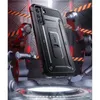 A rugged phone case is presented in a futuristic, industrial setting with robotic arms. Náhled obrázku produktu