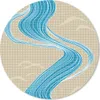 MuchoWow® Mauspad Mousepad Muster - Berg - Fluss 20x20 cm - Produktbild-Vorschau 1