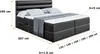 ALTDECOR Boxspringbett mit H4 Matratze und Topper - 120 x Produktbild-Vorschau 6