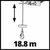 An illustration of a hoist with a measurement indicating its lifting height. Náhľad obrázku produktu