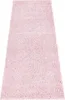 Shaggy Hochflor-Teppich Uni 500 Rosa 80x300 cm Produktbild-Vorschau 2