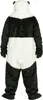 A full-body view of a panda costume from the back. Podgląd zdjęcia produktu