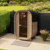 HOME DELUXE Outdoor Sauna CUBE S - Maße: ca. 194 cm x 120 Produktbild-Vorschau 3