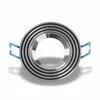 6x Einbaurahmen Alu Silber + Schwarz 6342 Ø73 mm für Produktbild-Vorschau 2