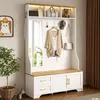 Multifunktionaler Flur- & Schuhschrank mit LED-Beleuchtung, Produktbild-Vorschau 2