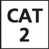 The image contains the text "CAT 2" within a square border. Anteprima dell’immagine prodotto