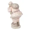 Clayre & Eef Figur Weihnachtsmann 13x11x18 cm Rosa Produktbild-Vorschau 2