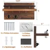 Schlüsselbrett Schlüsselregal aus Holz mit 5 Haken, Produktbild-Vorschau 5