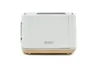 A white two-slice toaster with a wood base on a white background. Náhled obrázku produktu