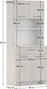 Kondela Viertüriges Sideboard Domis New - Kaschmir Produktbild-Vorschau 3