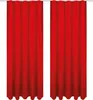 Gardine mit Universalband 140x175 cm in Rot, blickdichter Produktbild-Vorschau 1